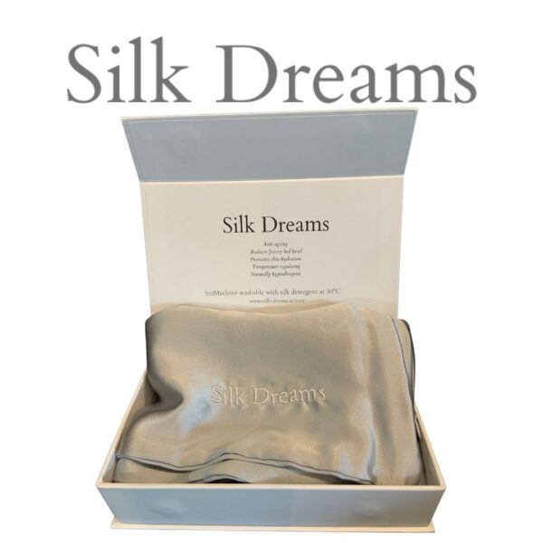 Silk Dreams Anti-Ageing Pure Silk Pillowcase Silver Box